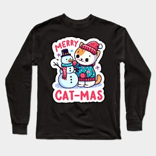 Merry Cat-Mas Long Sleeve T-Shirt